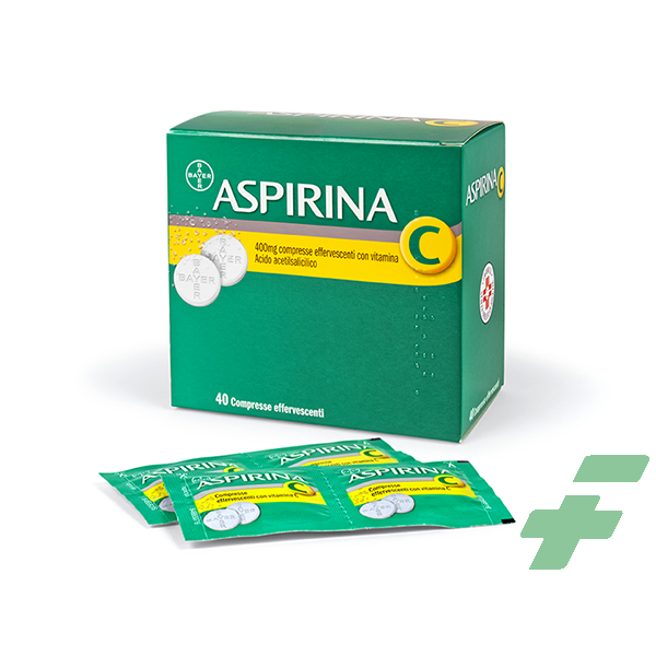 ASPIRINA - 400 MG COMPRESSE EFFERVESCENTI CON VITAMINA C 40 COMPRESSE ...